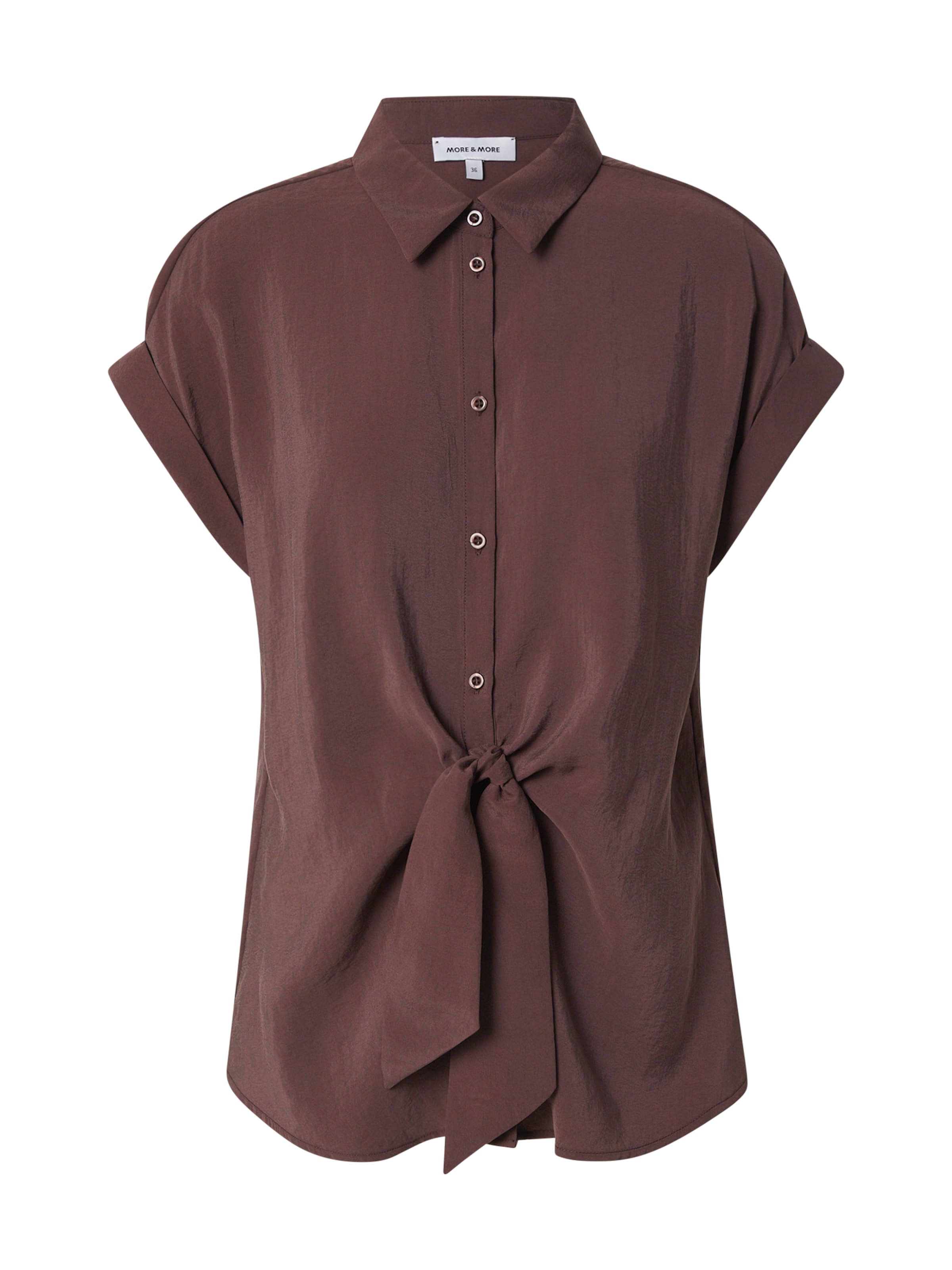 MORE & MORE Blouse in Brown: front