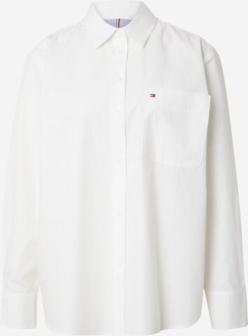 Camicia da donna 'Essential' di TOMMY HILFIGER in bianco: frontale