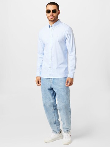 TOMMY HILFIGER Regular Fit Hemd in Blau