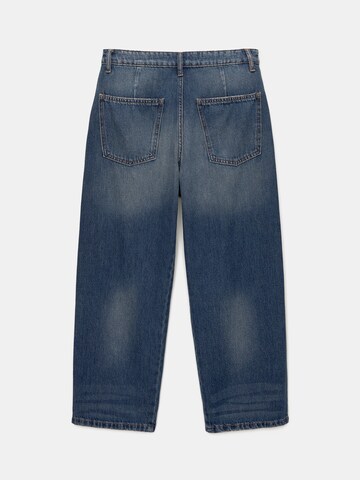 Pull&Bear Loosefit Jeans i blå