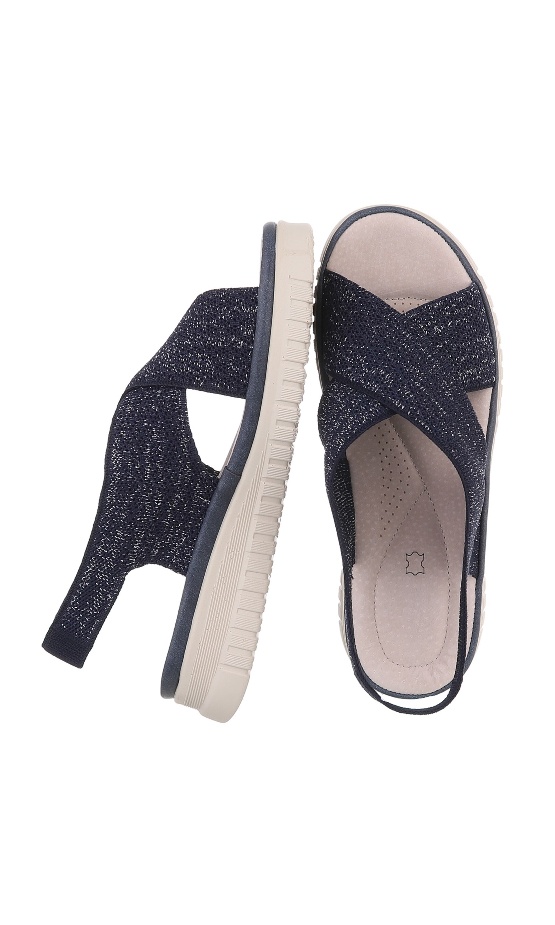 Ital-Design Strap Sandals in Blue