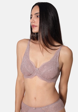 Soutien-gorge 'Beautiful Rose' sassa en gris : devant