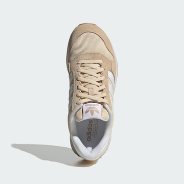 bēšs ADIDAS ORIGINALS Zemie brīvā laika apavi 'ZX 500'