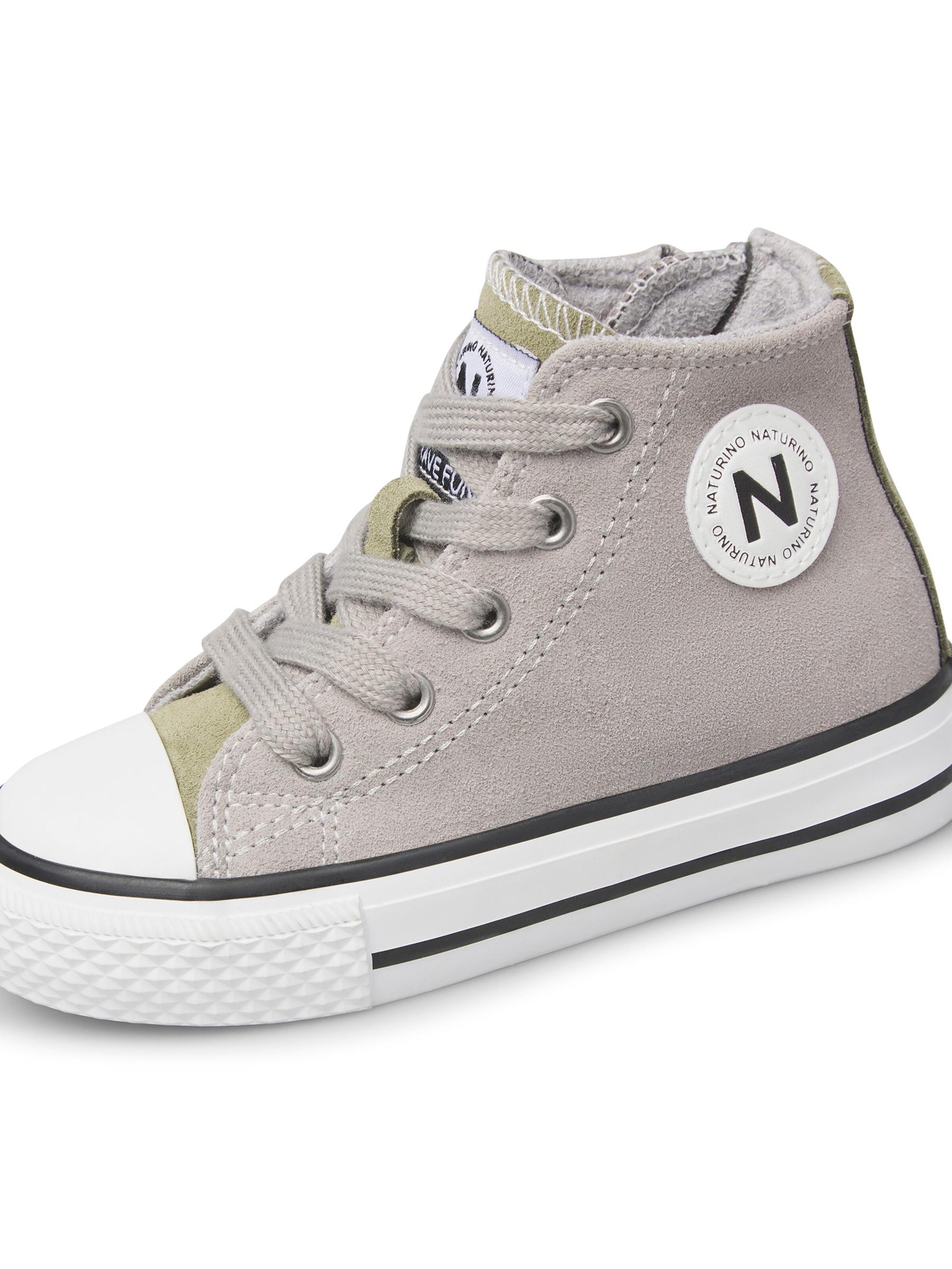 NATURINO Sneakers 'YLFAS.' in Grijs: voorkant
