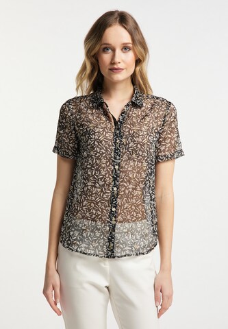 DreiMaster Klassik Blouse in Zwart: voorkant