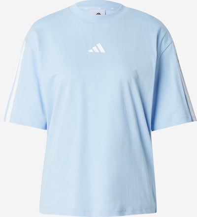 XS dydžio Sportiniai marškinėliai iš ADIDAS SPORTSWEAR, spalva – šviesiai mėlyna / balta, Prekių apžvalga