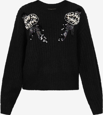 Pull-over faina en noir : devant
