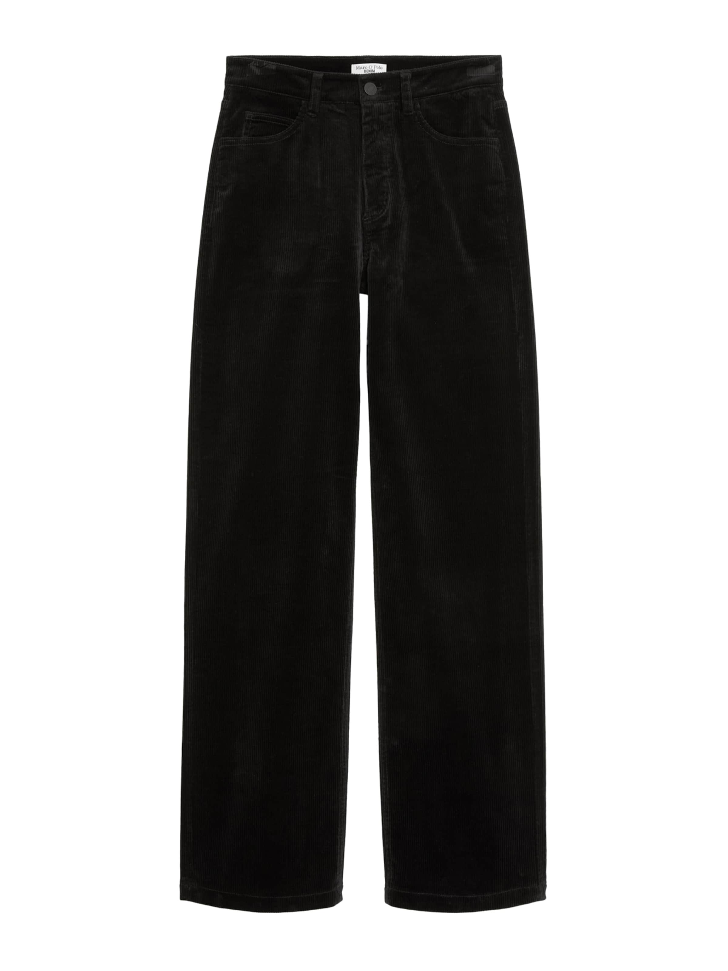 Marc O'Polo DENIM - Perna larga Calças em preto: frente