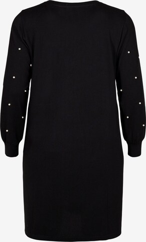 Zizzi Knitted dress 'LUCCA' in Black