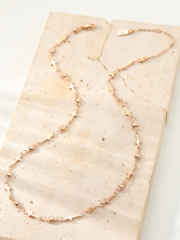 Chaîne 'Heart Cross' Hey Happiness en or