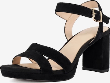 Sandales à lanières 'Manifesting' Dune LONDON en noir : devant