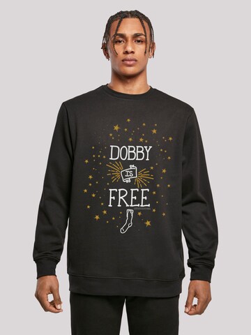 F4NT4STIC Sweatshirt 'Harry Potter Dobby Is Free' in Black: front