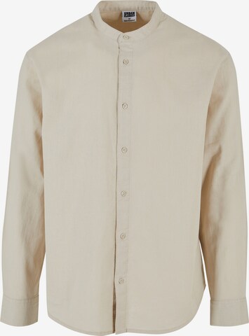 Urban Classics Regular fit Button Up Shirt in Beige: front