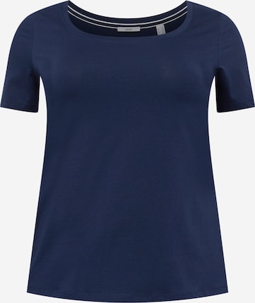 Esprit Curves T-shirt i blå: framsida