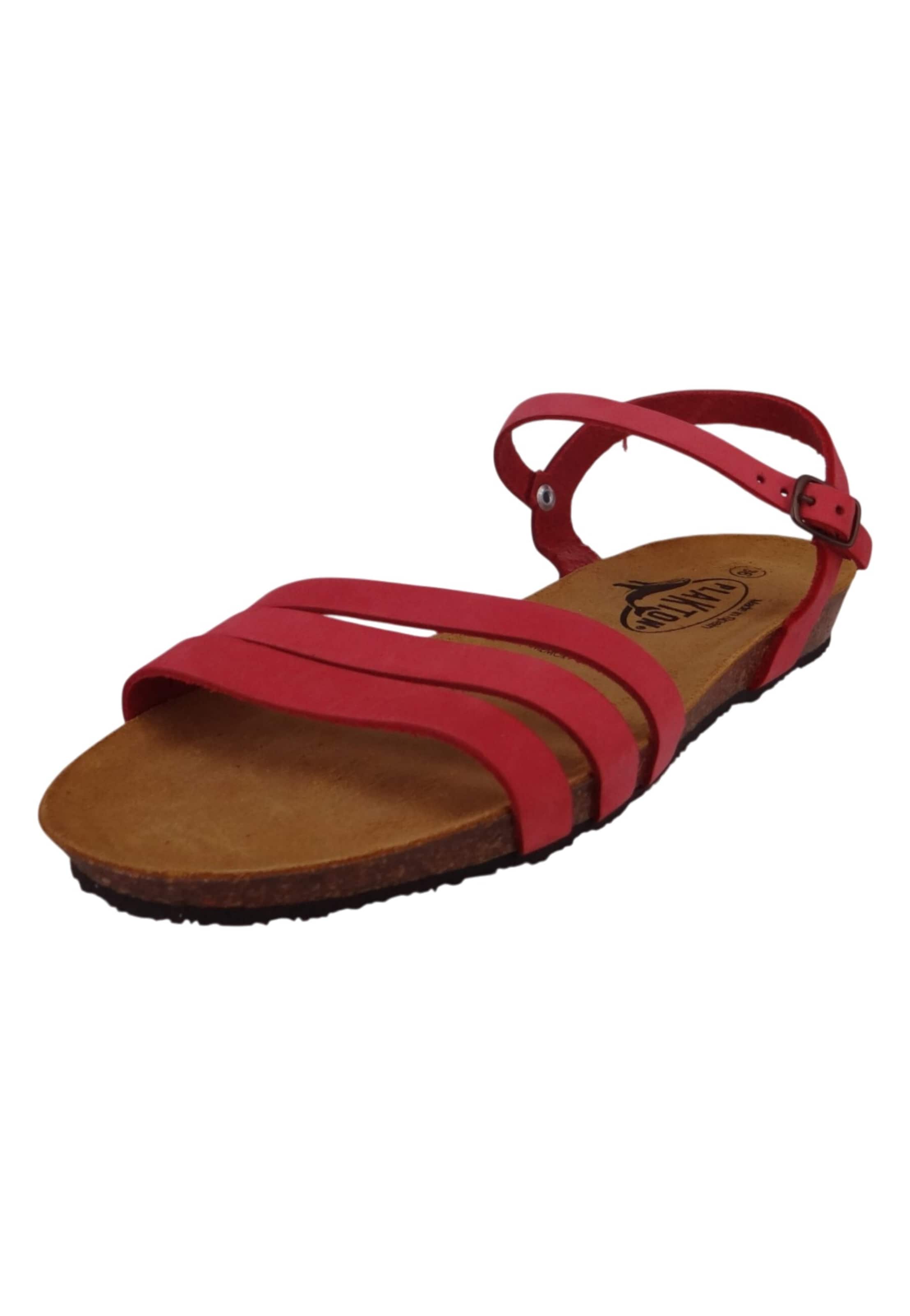 Plakton Strap Sandals 'Fran Alou' in Red: front