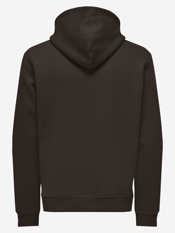 Only & Sons Sweatshirt 'Connor' in Brown