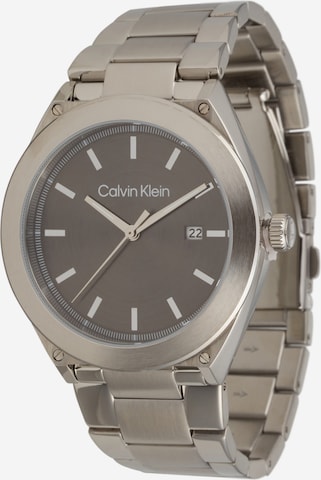 Calvin Klein Analogt ur i sølv: forside