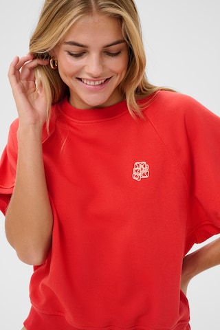 SAINT TROPEZ Sweatshirt 'PauletteSZ' i rød