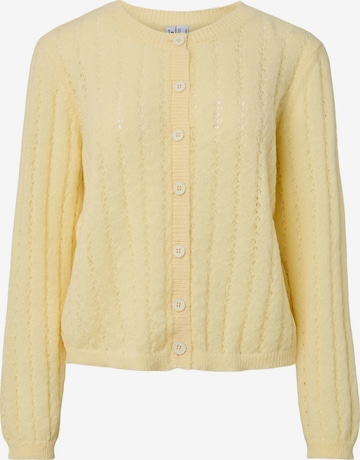Cardigan 'PCAda' PIECES en jaune : devant