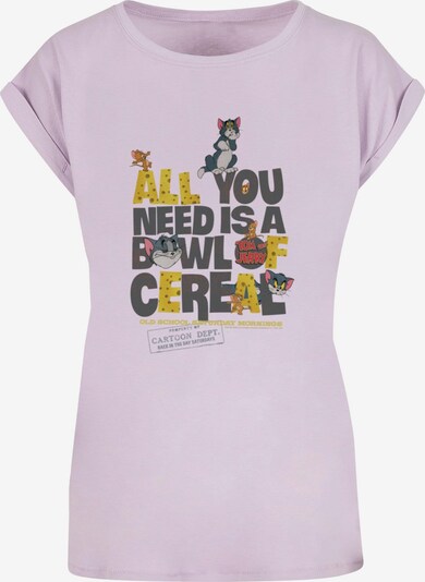 ABSOLUTE CULT T-shirt 'Tom And Jerry - All You Need Is' en pueblo / moutarde / gris foncé / lavande, Vue avec produit