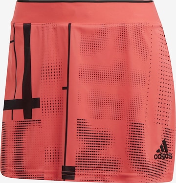 ADIDAS PERFORMANCE Athletic Skorts 'Club Graphic' in Red: front