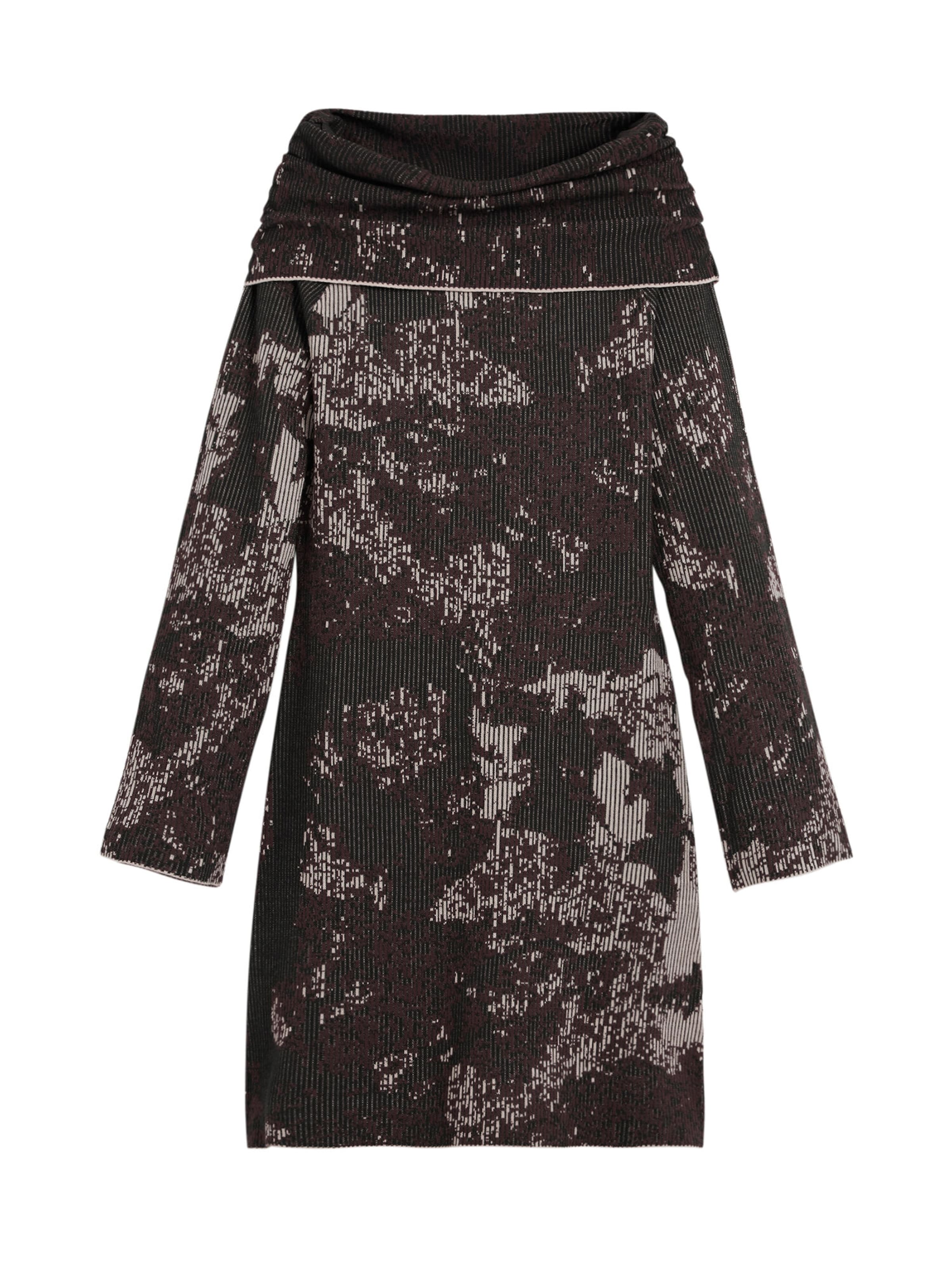 Desigual Pletena obleka | rjava barva: sprednja stran