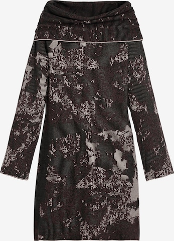 Rochie tricotat de la Desigual pe maro: față