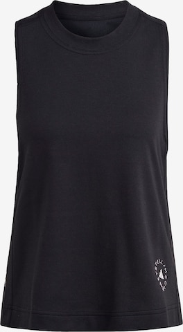 juoda ADIDAS BY STELLA MCCARTNEY Sportiniai marškinėliai be rankovių 'Logo': priekis