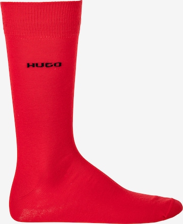 HUGO Red Къси чорапи в червено