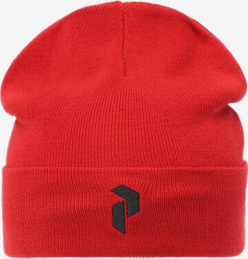 PEAK PERFORMANCE Müts, värv punane: eest vaates