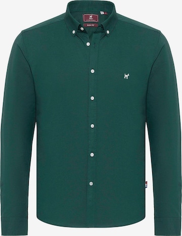 Williot Slim Fit Paita värissä vihreä: etupuoli