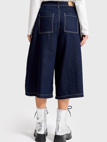 IT'S BASIC Regular Jeans 'BERMUDA DENIM SHORT' in Blauw