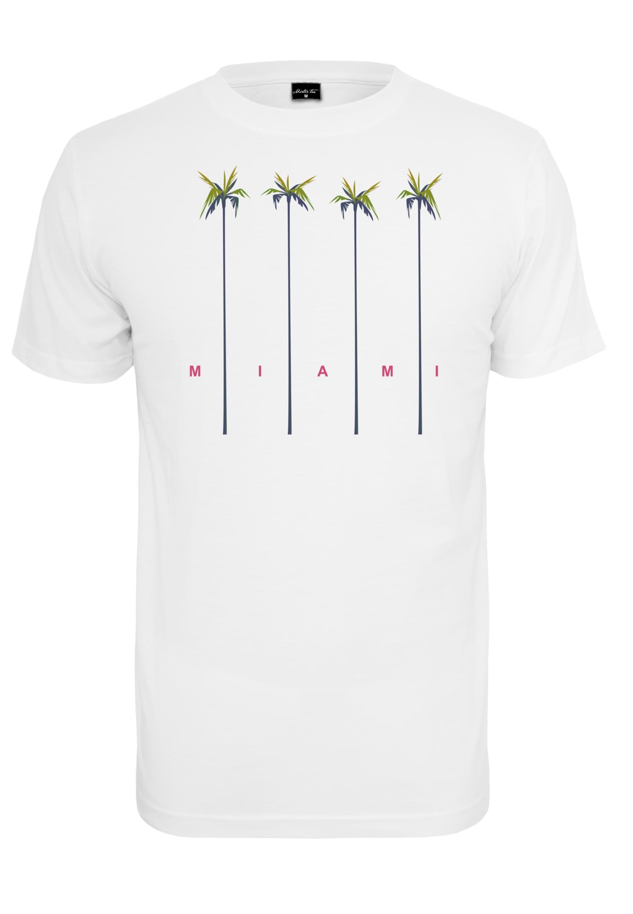 T-Shirt 'Miami Palms' MT Men en blanc : devant