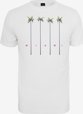 MT Men T-Shirt 'Miami Palms' in Weiß: predná strana