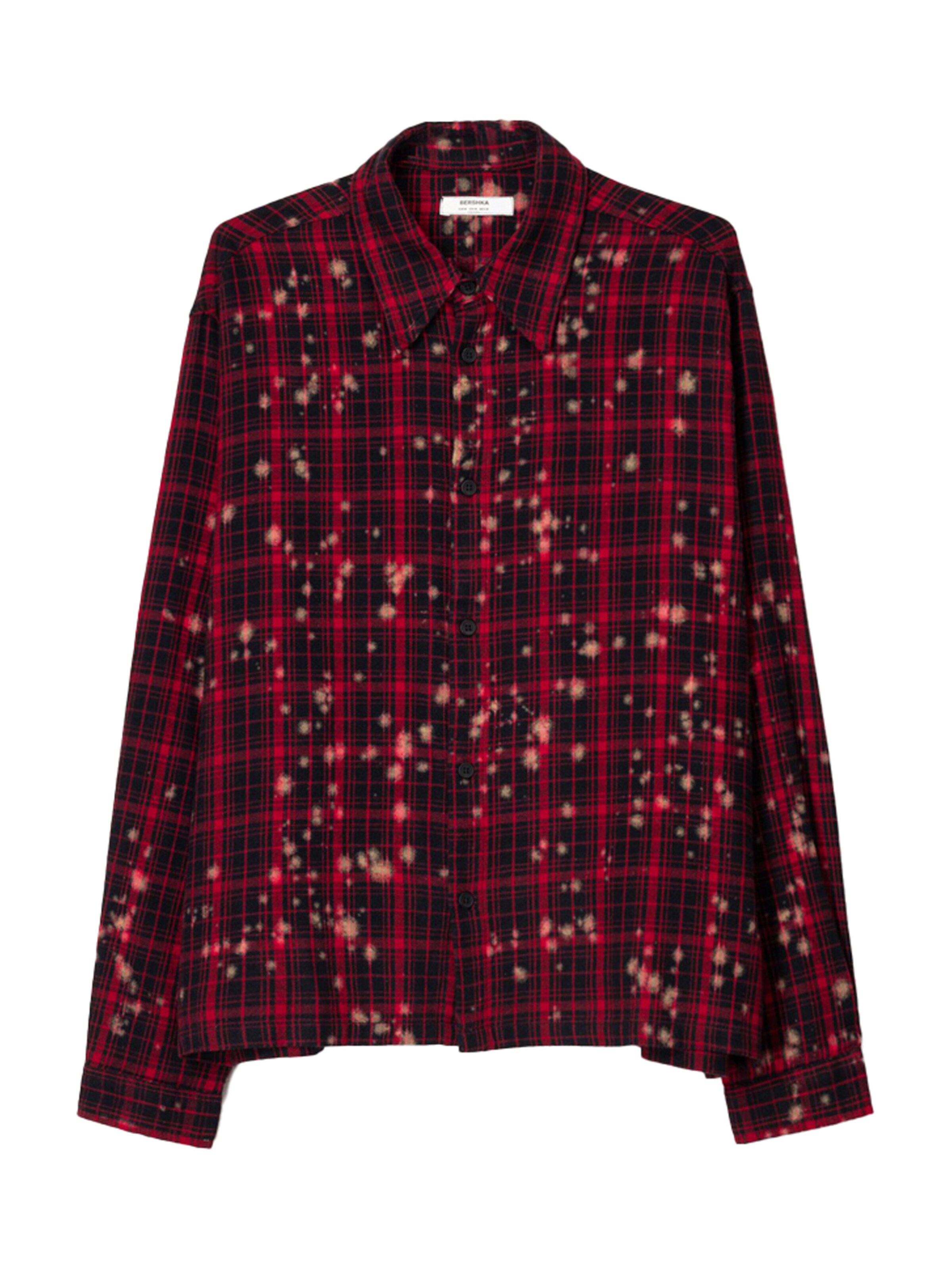 Bershka Comfort Fit Skjorte i rød: forside