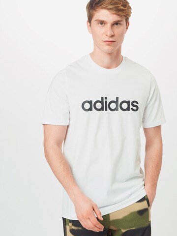 ADIDAS SPORTSWEARTehnička sportska majica 'Essential' - bijela boja: prednji dio