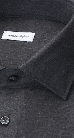SEIDENSTICKER Super Slim Fit Businesshemd 'SMART FLANNELS' in Grau