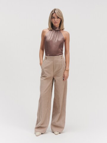 millane Wide leg Pants 'Silke' in Grey