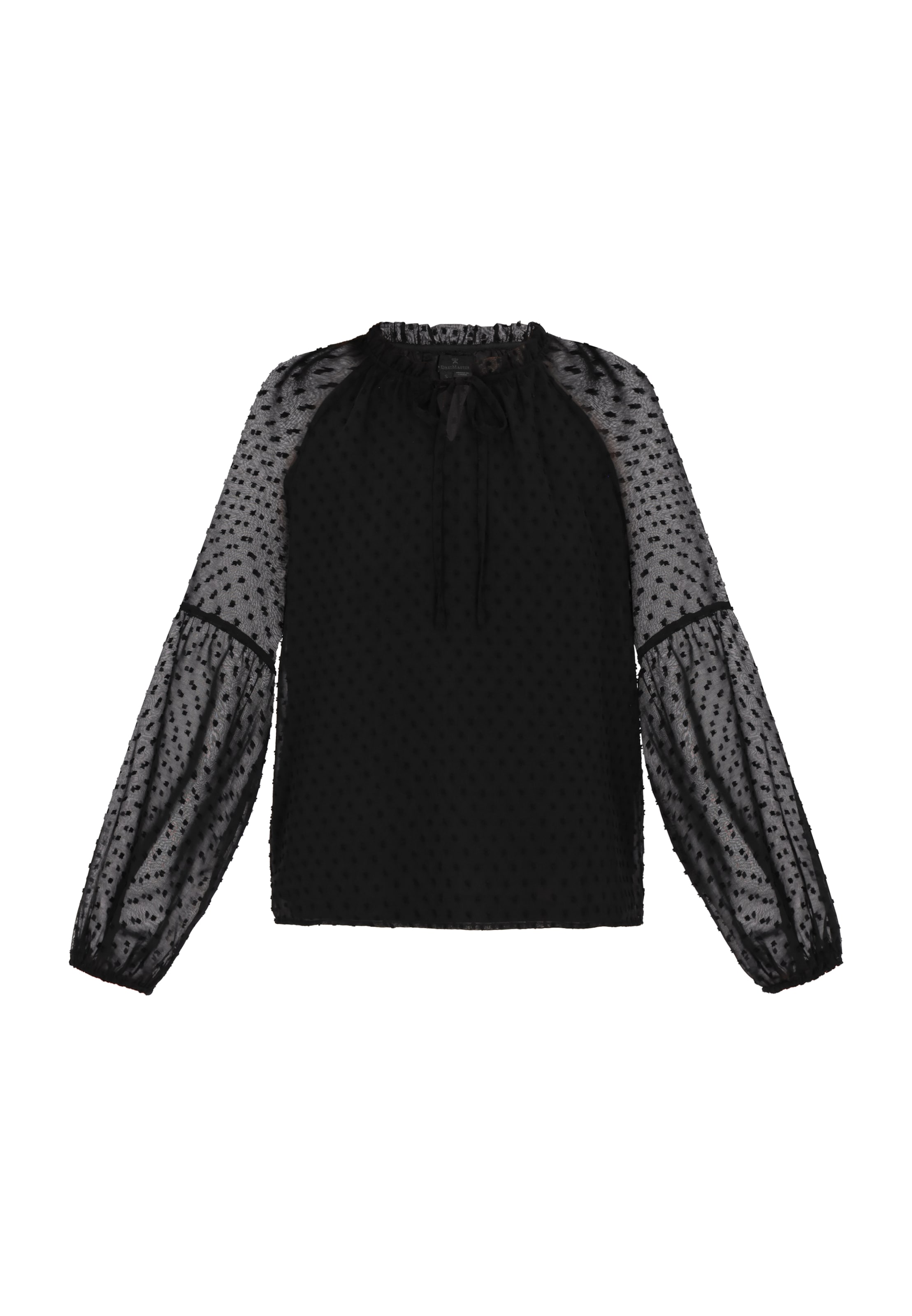 DreiMaster Klassik Блузка 'Classic Look' в Черный: спереди