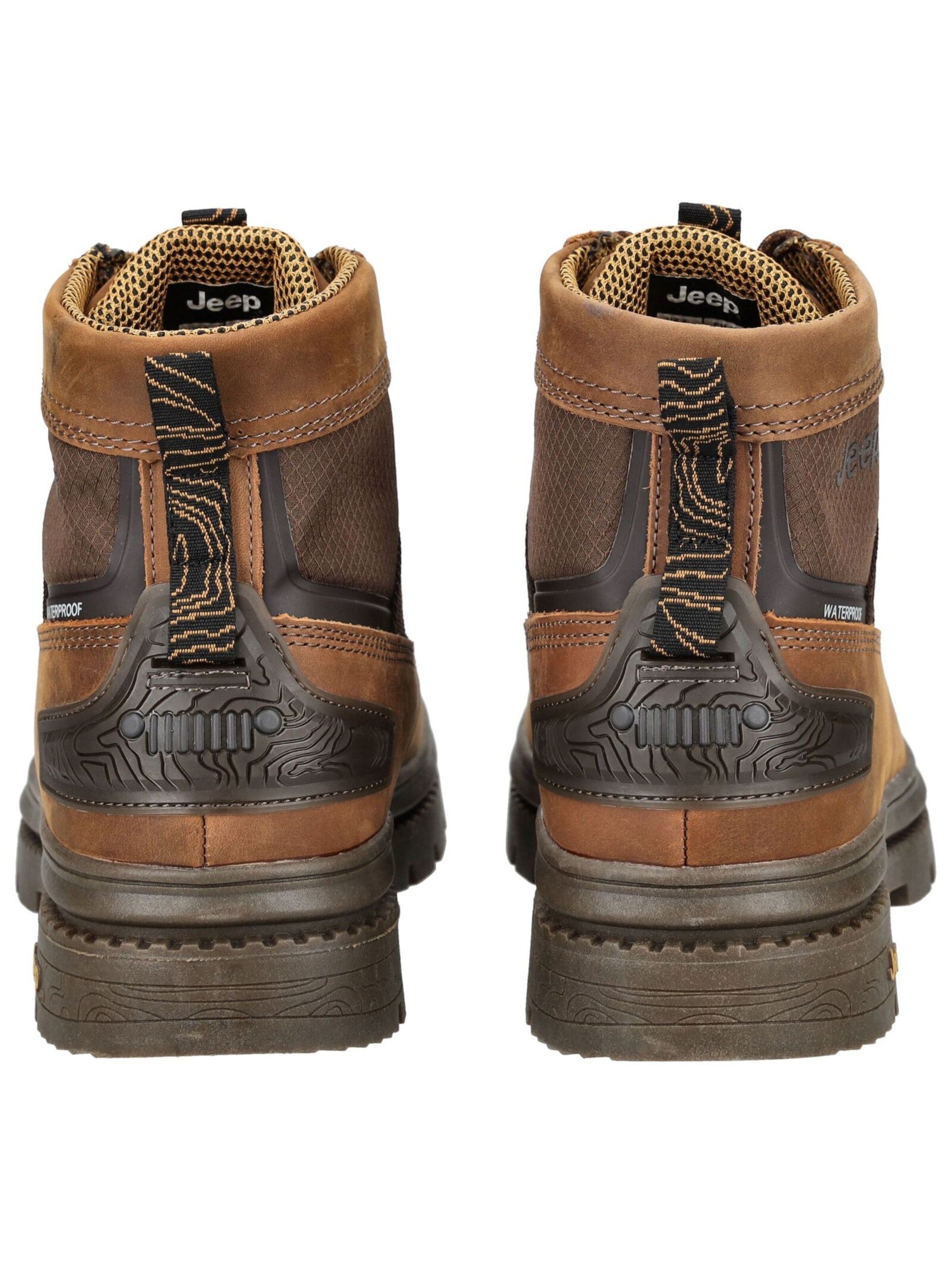 Jeep Lace-up boot in Brown
