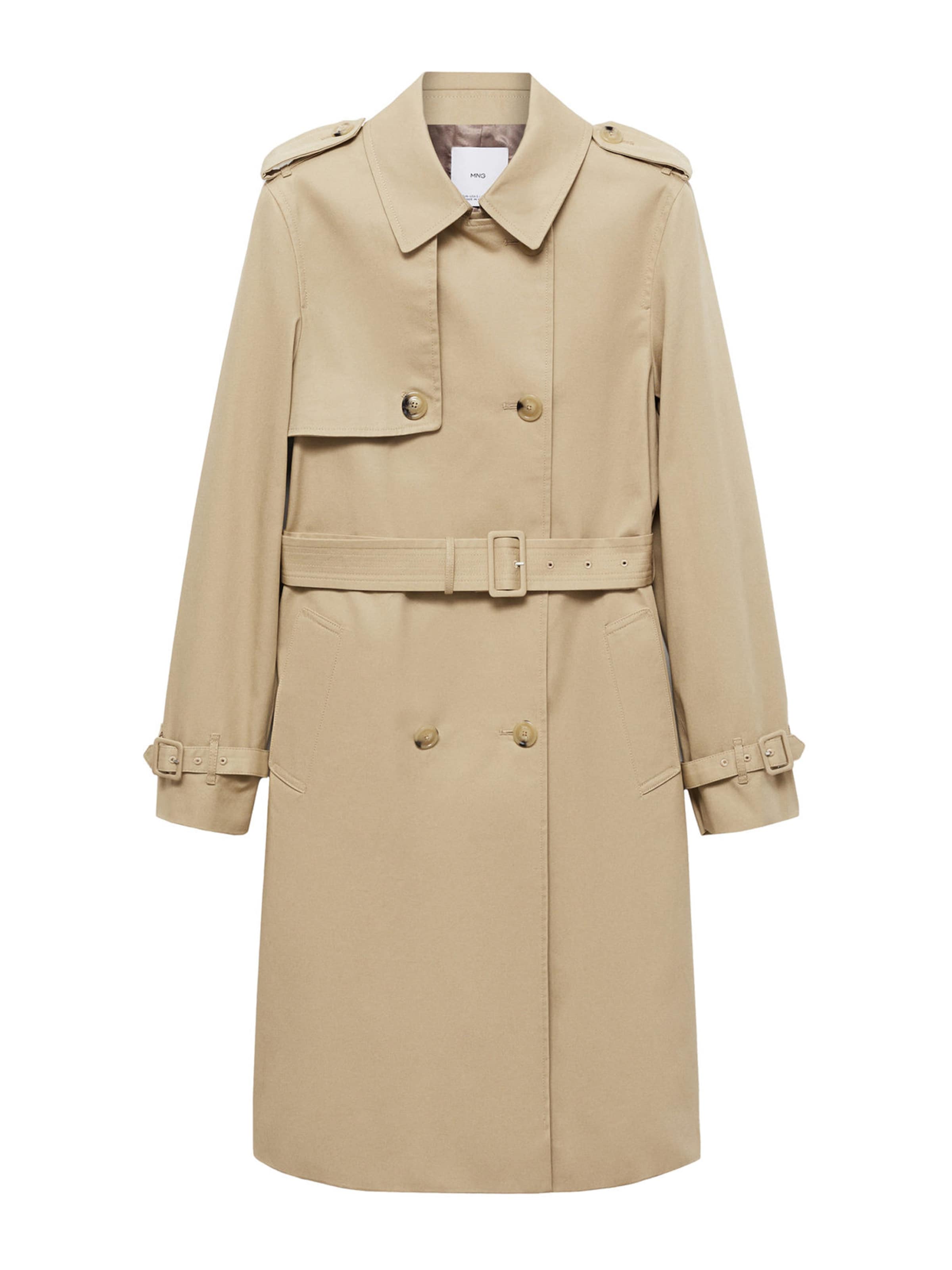 MANGO Övergångskappa 'Polana' i beige: framsida