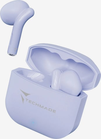 Casques 'Techmade Kabellose In Ear Kopfhörer Mit Ladebox' Techmade en violet : devant