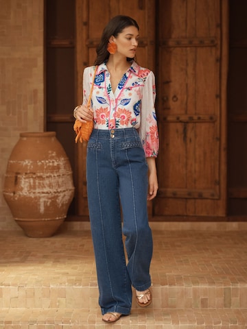 Camicia da donna di love & roses in bianco