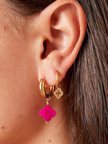 Boucles d'oreilles 'LIORA' Cala Rose en rose