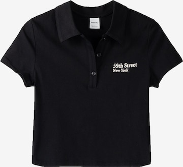 Bershka T-Shirt in Schwarz: predná strana