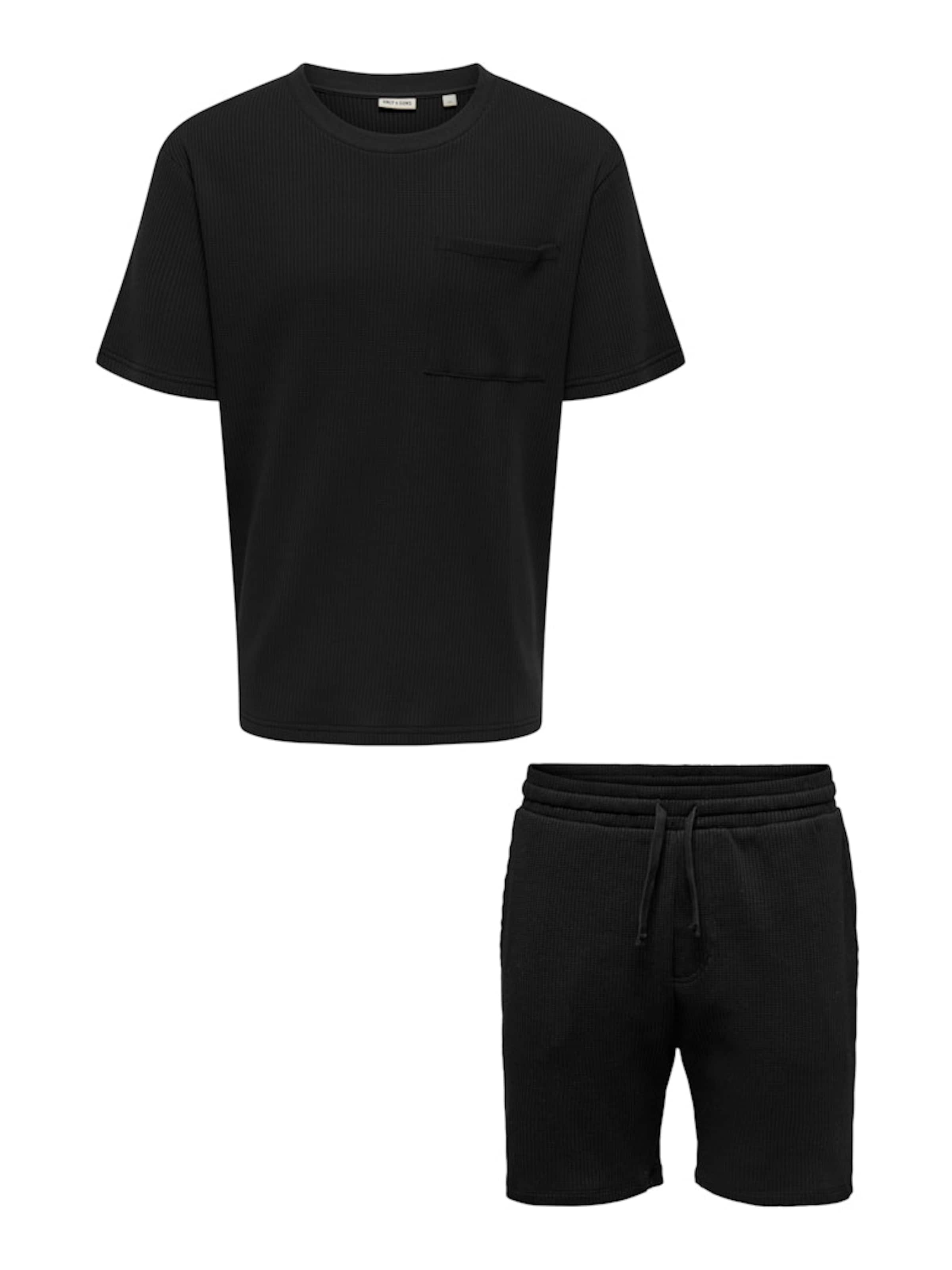 Tuta da jogging 'ONSSTEWARD' di Only & Sons in nero: frontale