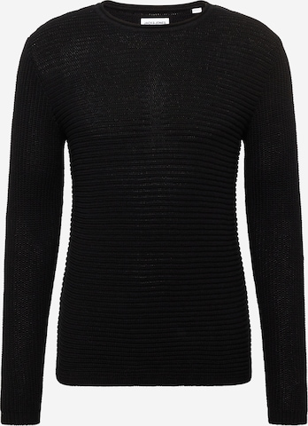 JACK & JONES Sweter 'PHIL' w kolorze czarny: przód