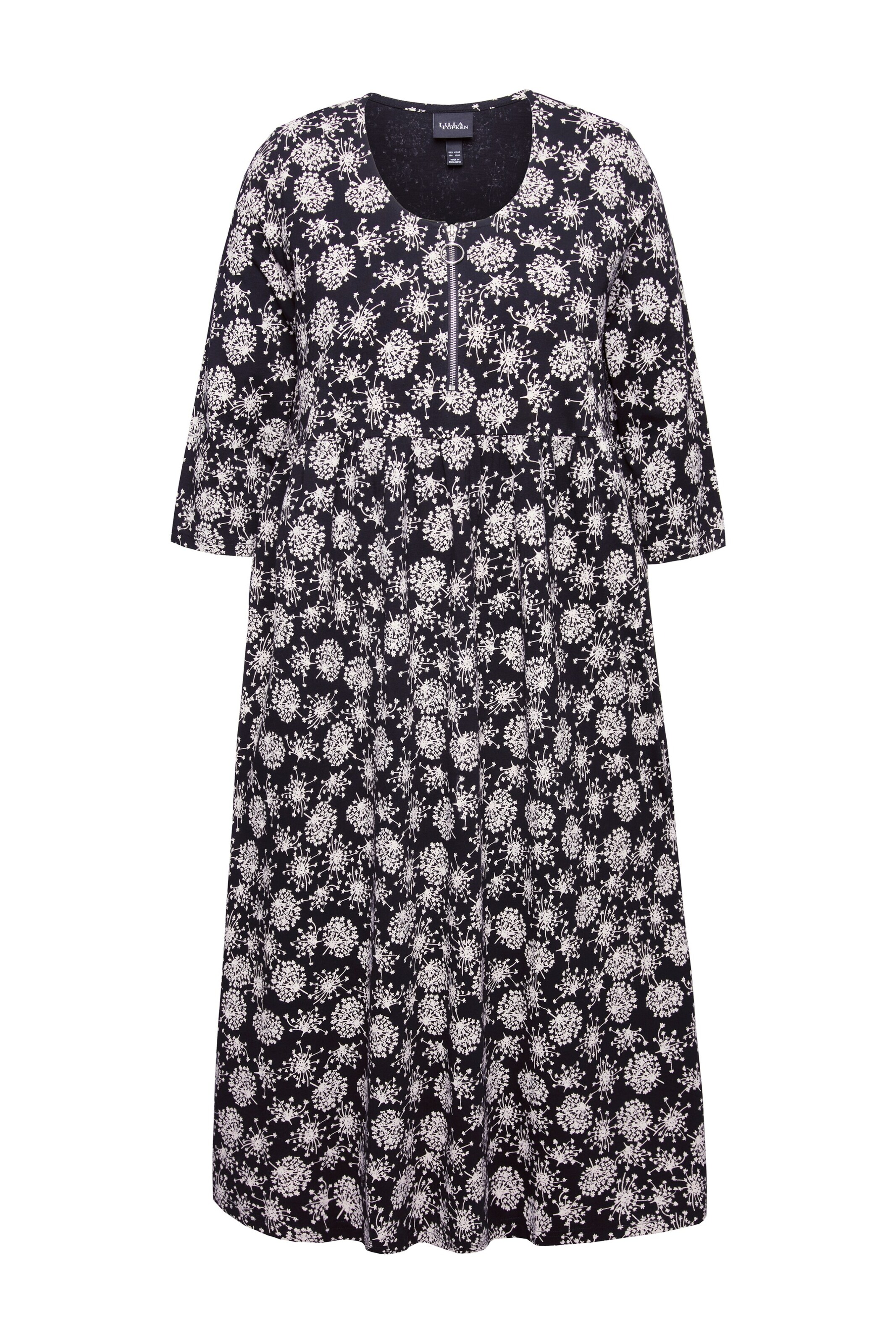 Ulla Popken Jurk in Zwart: voorkant