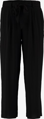 Hailys Regular Pleat-Front Pants 'Ci44ra' in Black: front