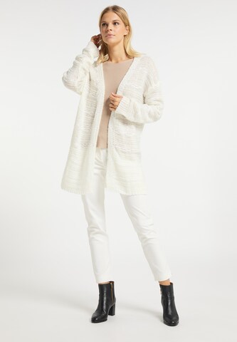 usha WHITE LABEL Knit Cardigan in White